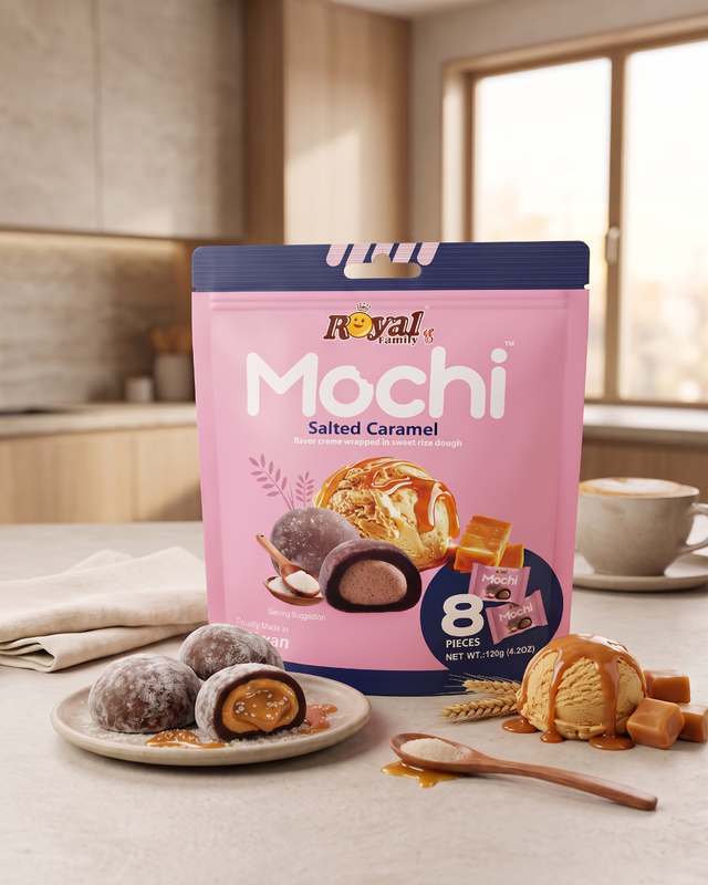 Rīsu deserts ar sāļo karameli Mochi, 120 g