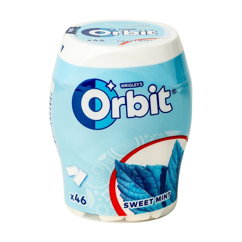 ORBIT, Saldā piparmētra, bundža, 46 gab.