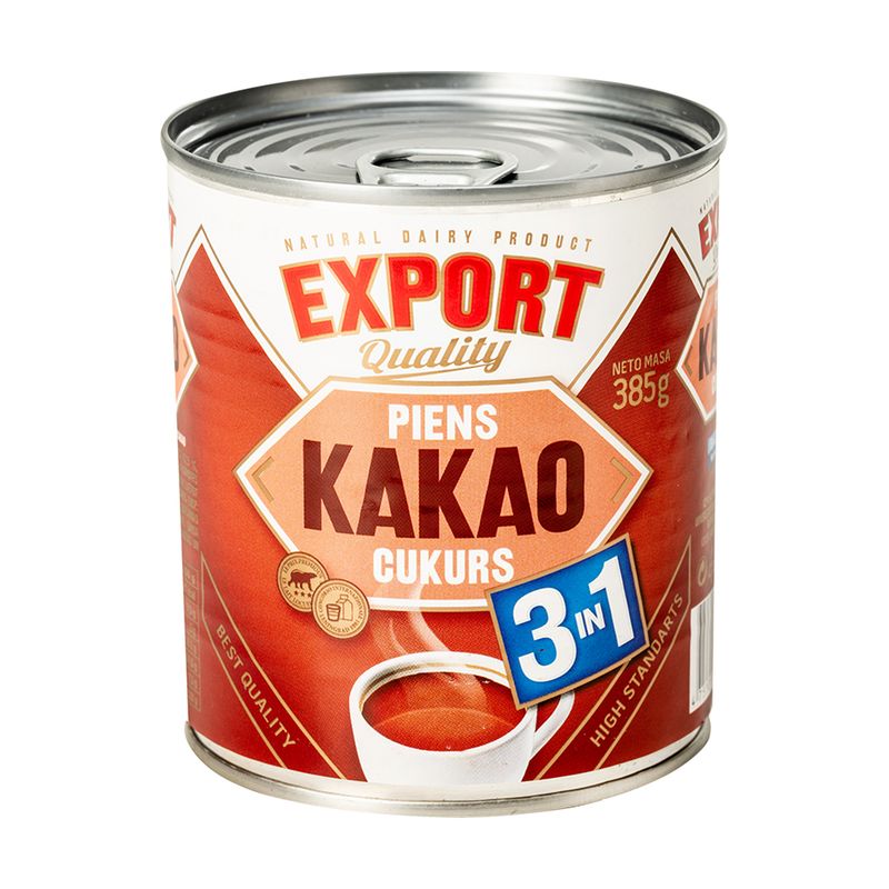 EXPORT Iebiezināts piens ar kakao, 385 g