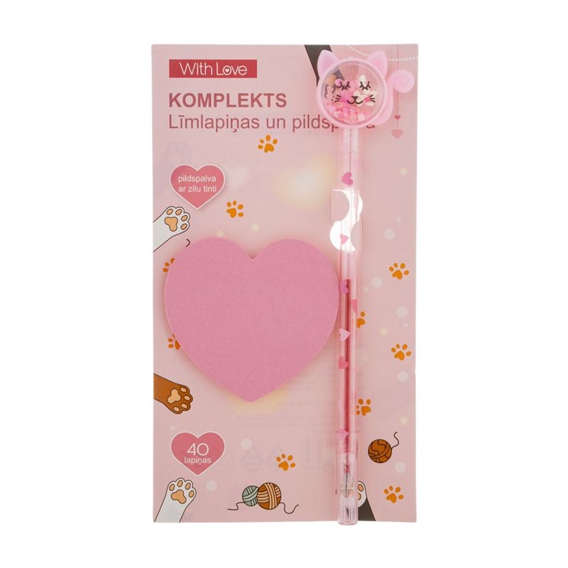 Līmlapiņas ar pildspalvu, 40 gab.