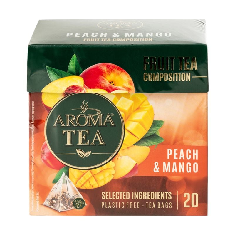 Tēja AROMA PYRAMIDS ar persiku un mango garšu,20 gb,40g