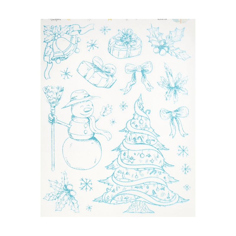 Ziemassvētku uzlīmes logiem, 42x30 cm