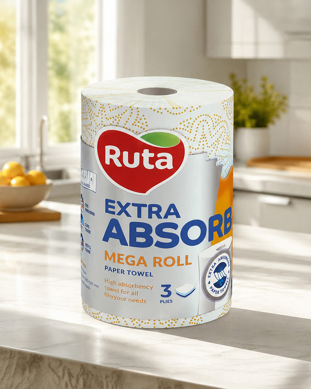 Papīra dvieļi Ruta Extra Absorb