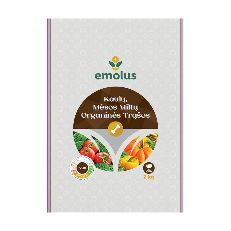 Kaulu miltu organiskais mēslojums 2 kg