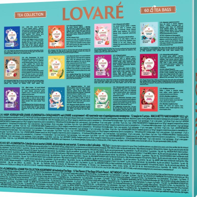 Tējas izlase Lovare, 60 gab.