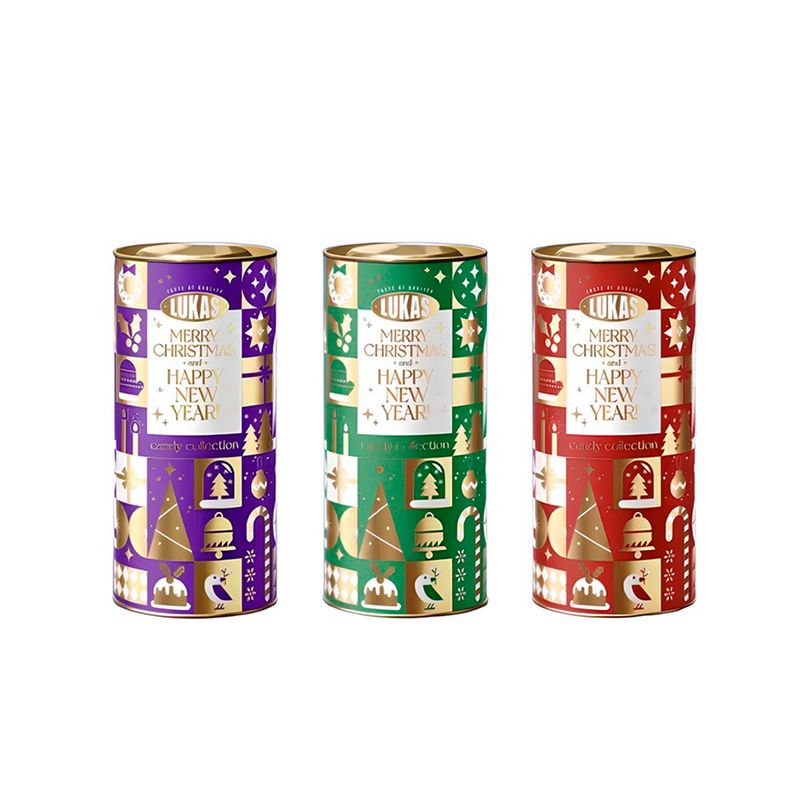 Konfekšu dāvanu komplekts "Merry Christmas and Happy new year!", 600 g