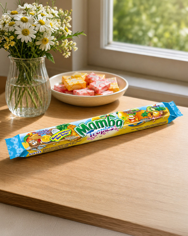 Košļājamās konfektes, Mamba Fun Park, 4-paka, 24x106 g