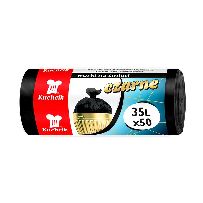 Atkritumu maisi melni, 35 l, 50 gab.