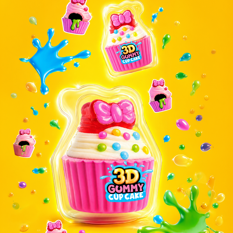 Želejas konfektes JB 3D, 0.18 g, dažādi veidi