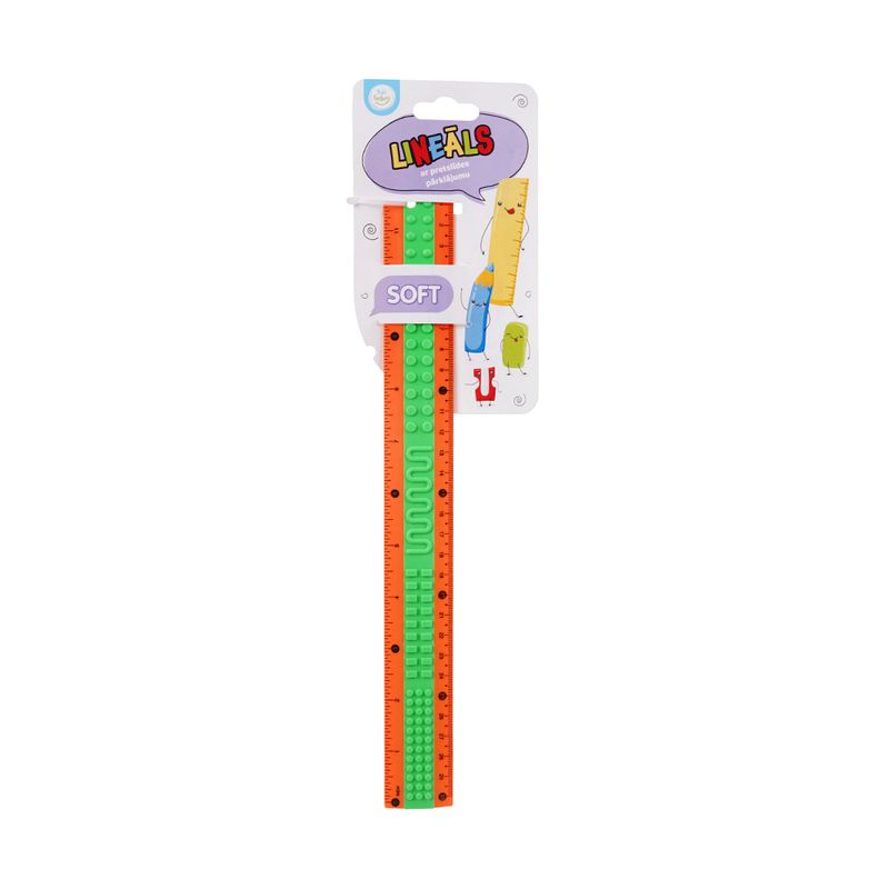 Lineāls ar pretslīdes pārklājumu, 30 cm