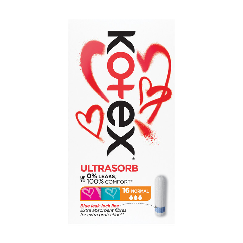 Tamponi Kotex UltraSorb Normal, 16 gab.