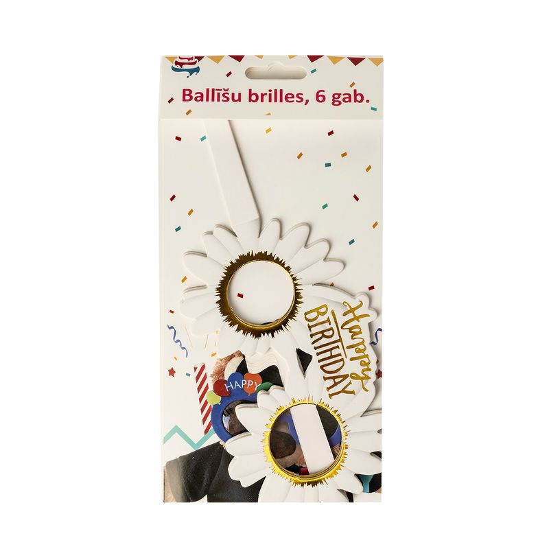 Ballīšu briļļu komplekts, 6 gab.