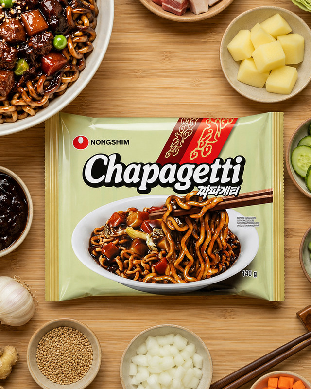 Spagetti nūdeles Nongshim, neasas, 140 g