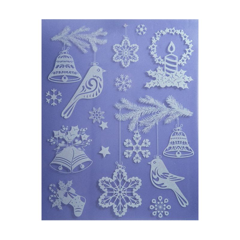 Ziemassvētku uzlīmes logiem, 38x30 cm