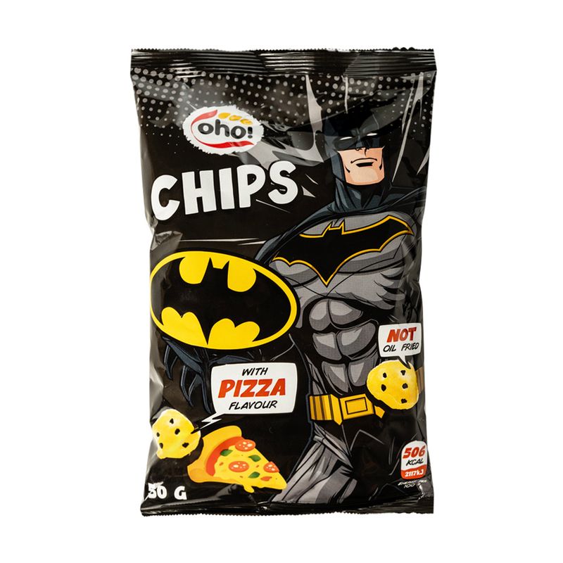Čipsi Oho Batman ar picas garšu, 50 g
