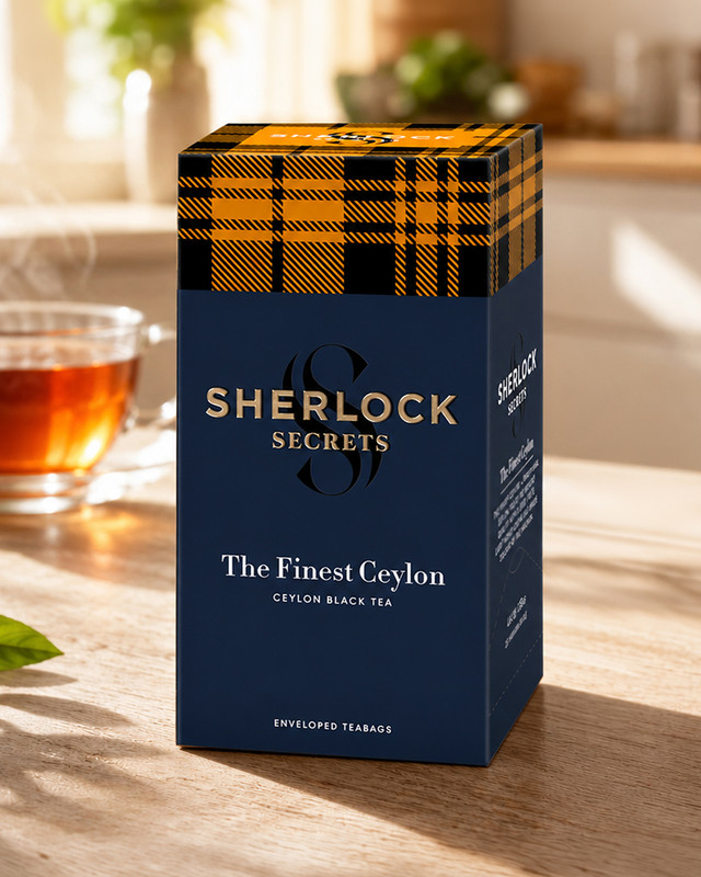 Melnā tēja Sherlock Secrets, 22x2 g, dažādi veidi