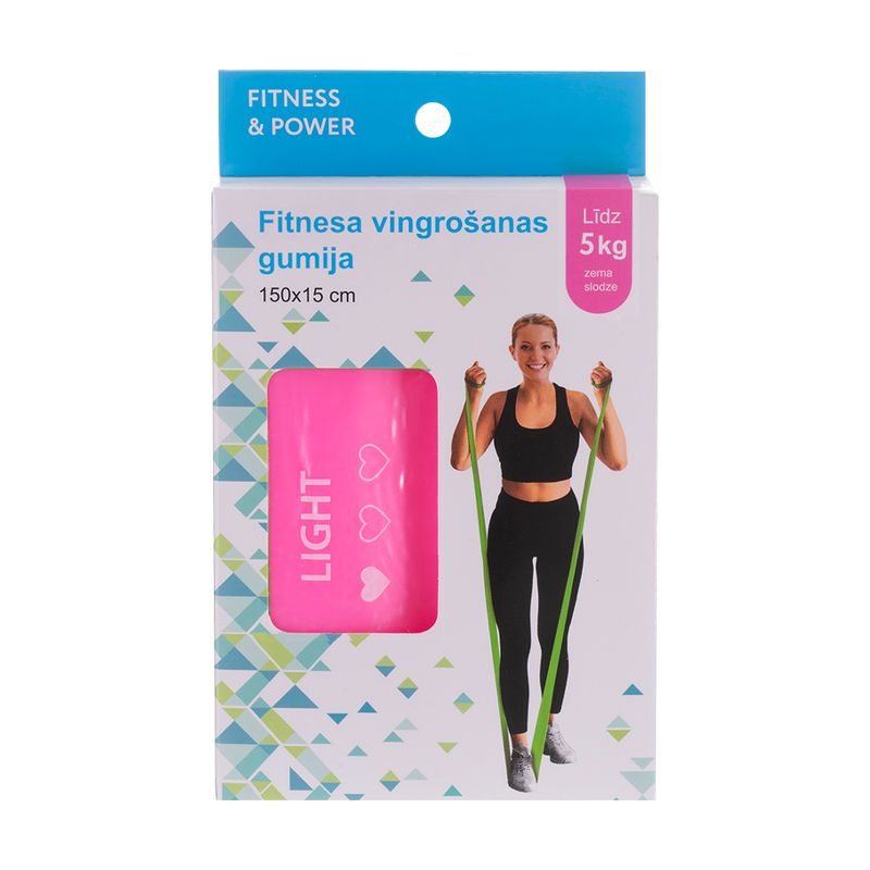 Fitnesa vingrošanas gumija