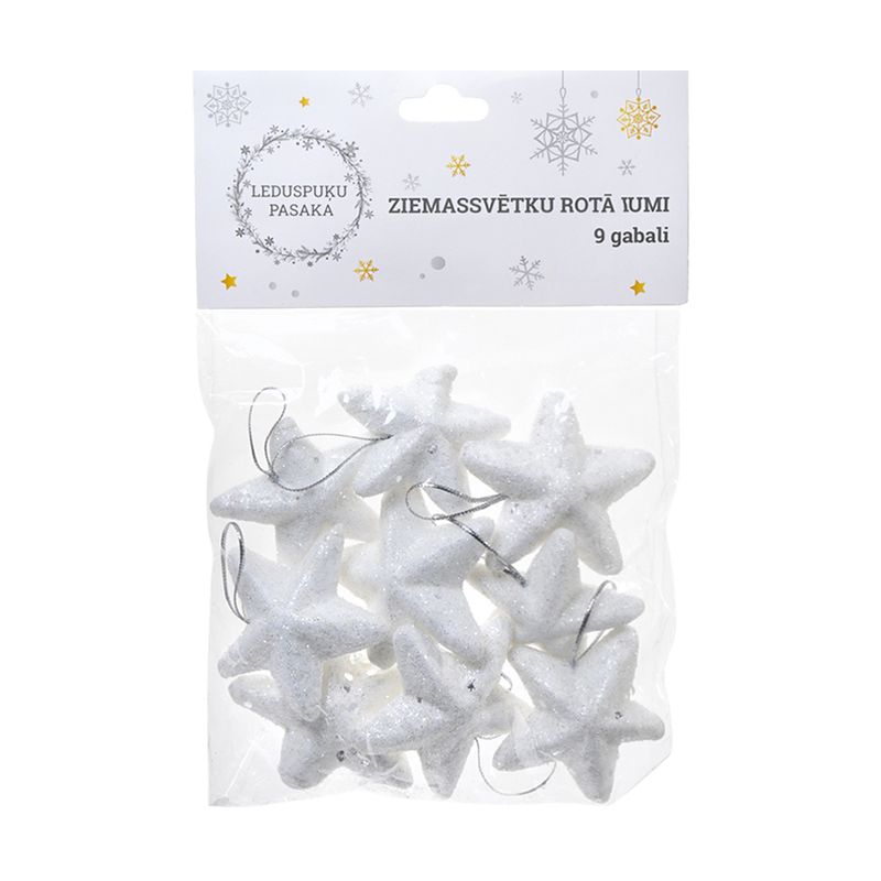 Ziemassvētku dekorācija, 9 gab.