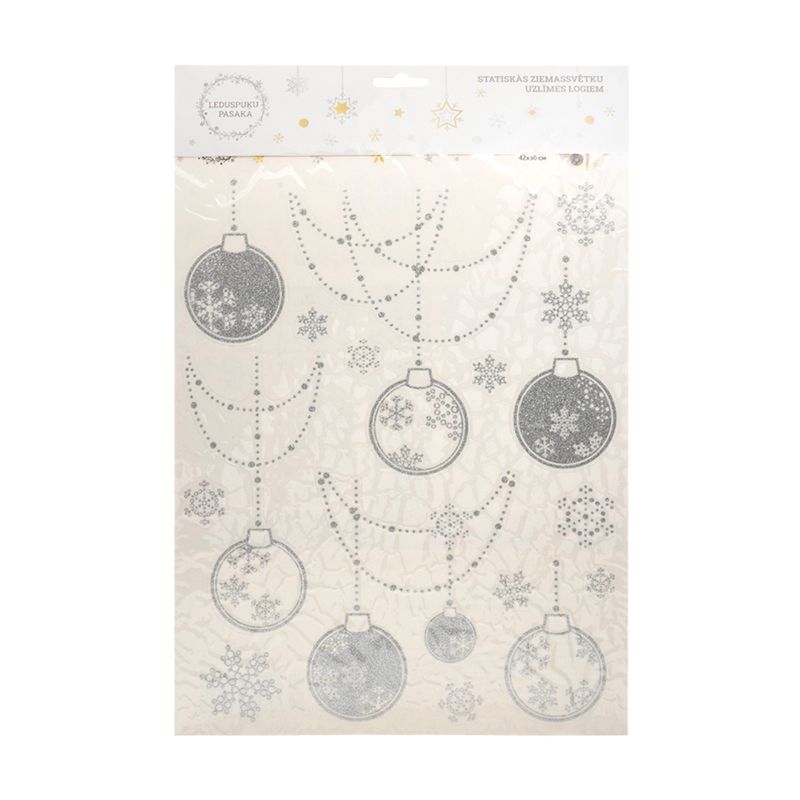 Ziemassvētku uzlīmes logiem, 42x30 cm
