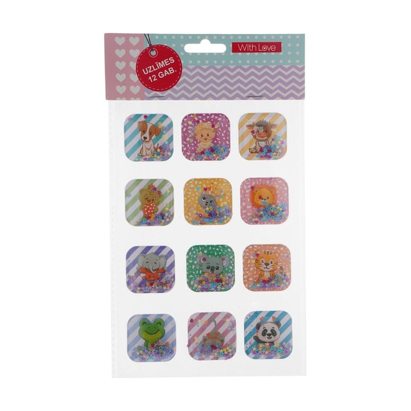 Uzlīmes, 12 gab., 14x27 cm, dažādi veidi