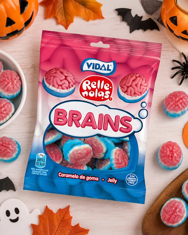 Želejas konfektes VIDAL "Smadzenes", 90 g