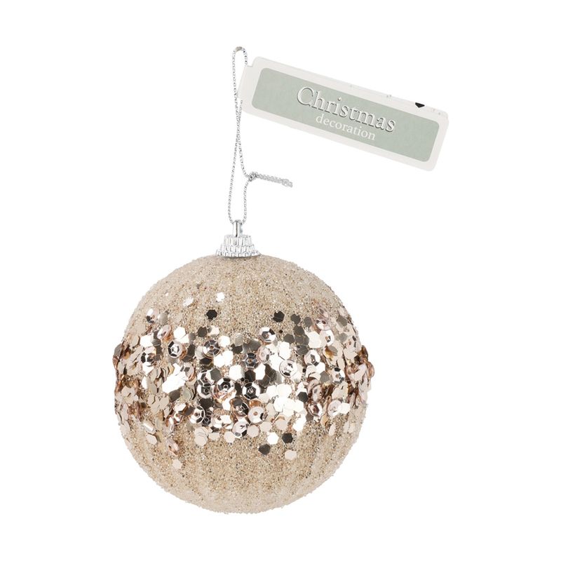 Ziemassvētku bumbiņa 80 mm ar fliteriem