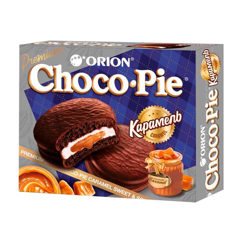 Cepumi Choco Pie ar karameļu pildījumu, 360 g