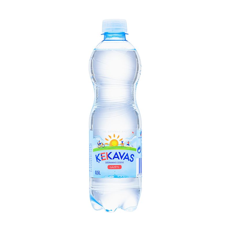Ūdens dzeramais ĶEKAVAS AVOTS, gāzēts, 0.5 l