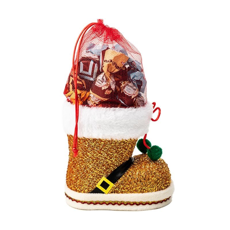 Dāvanu komplekts ar šokolādes konfektēm Santa Shoe, 350 g