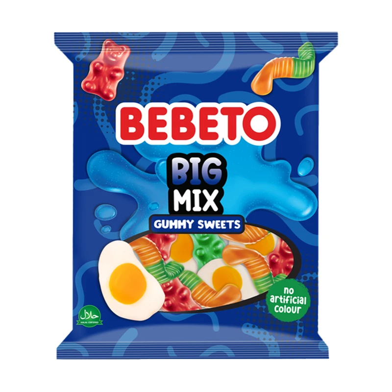 Želejkonfektes Bebeto Big Mix,150 g, dažādi veidi