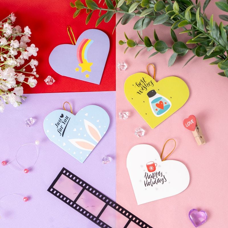 Apsveikuma kartiņa, 7x7.2 cm, dažādi veidi