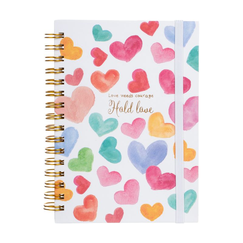 Piezīmju klade ar spirāli, 80 lapas, dažādi veidi