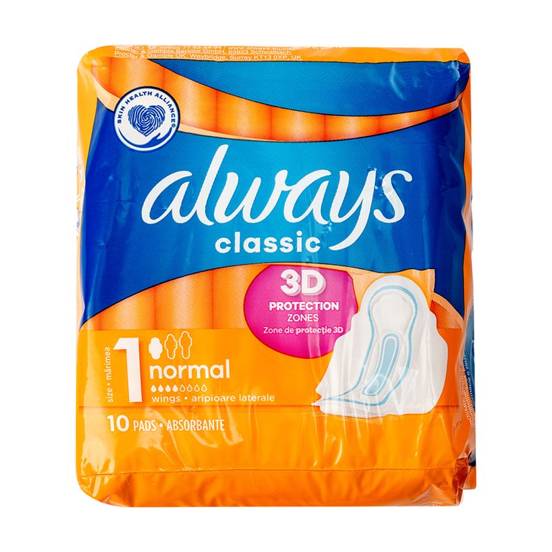 Higiēniskās paketes Always, Classic Normal, 10 gab.