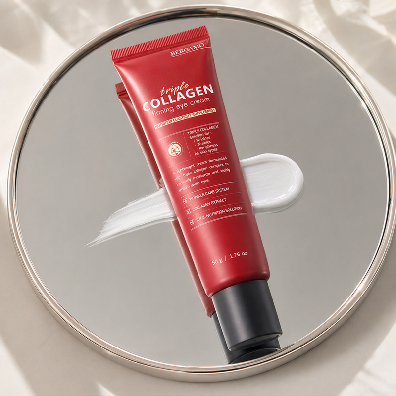 Nostiprinošs acu krēms ar trīskāršu kolagēnu BERGAMO Triple Collagen, 50 g