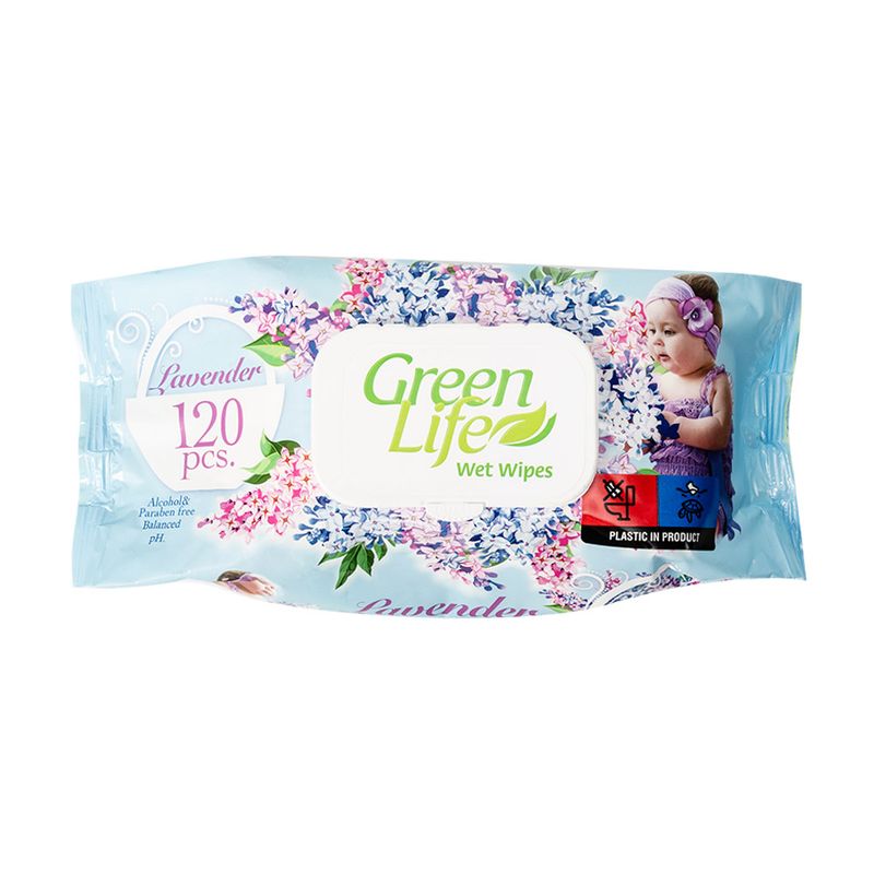 Bērnu mitrās salvetes Green Life, 120 gab.