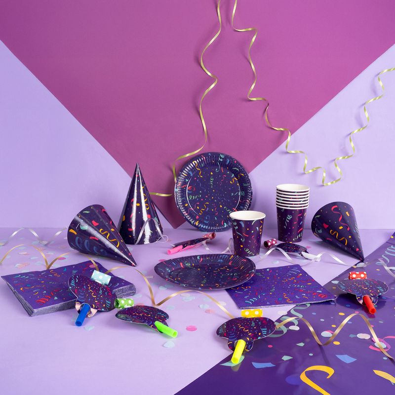 Ballīšu svilpe - mēle, Party, 6 gab., dažādi veidi