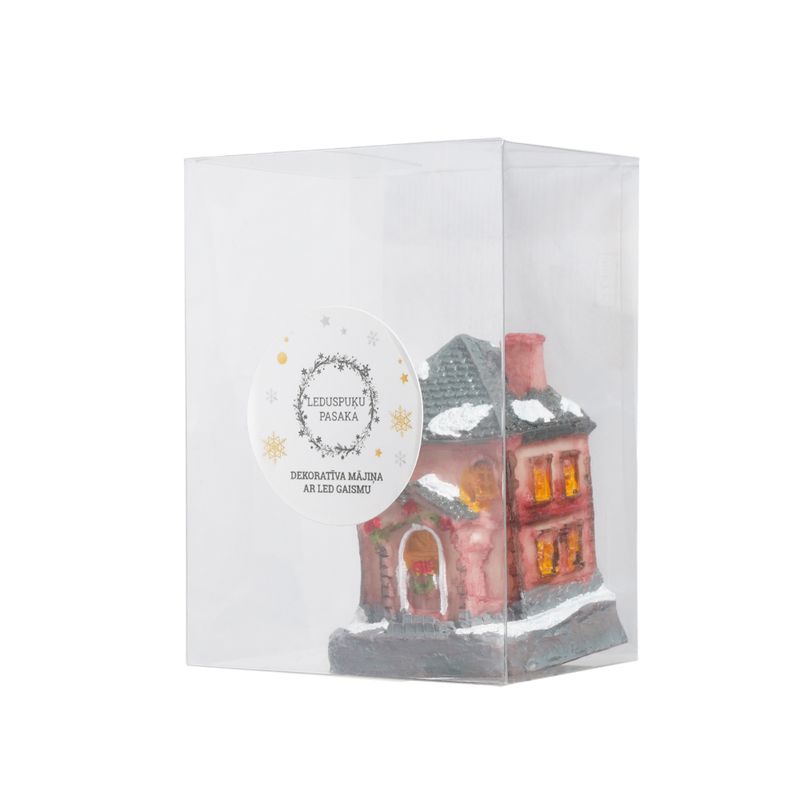 Mājiņa ar Led gaismu, 9x6x4 cm