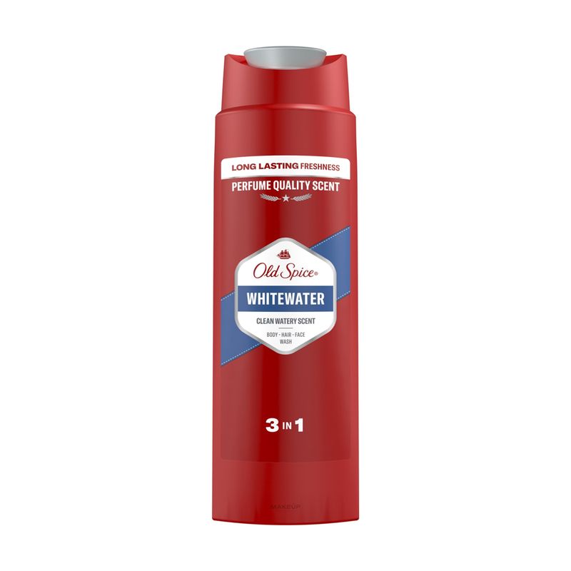 Vīriešu dušas želeja-šampūns Old Spice Whitewater, 250 ml