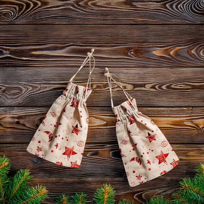 Auduma dāvanu maisiņi, 2 gab.