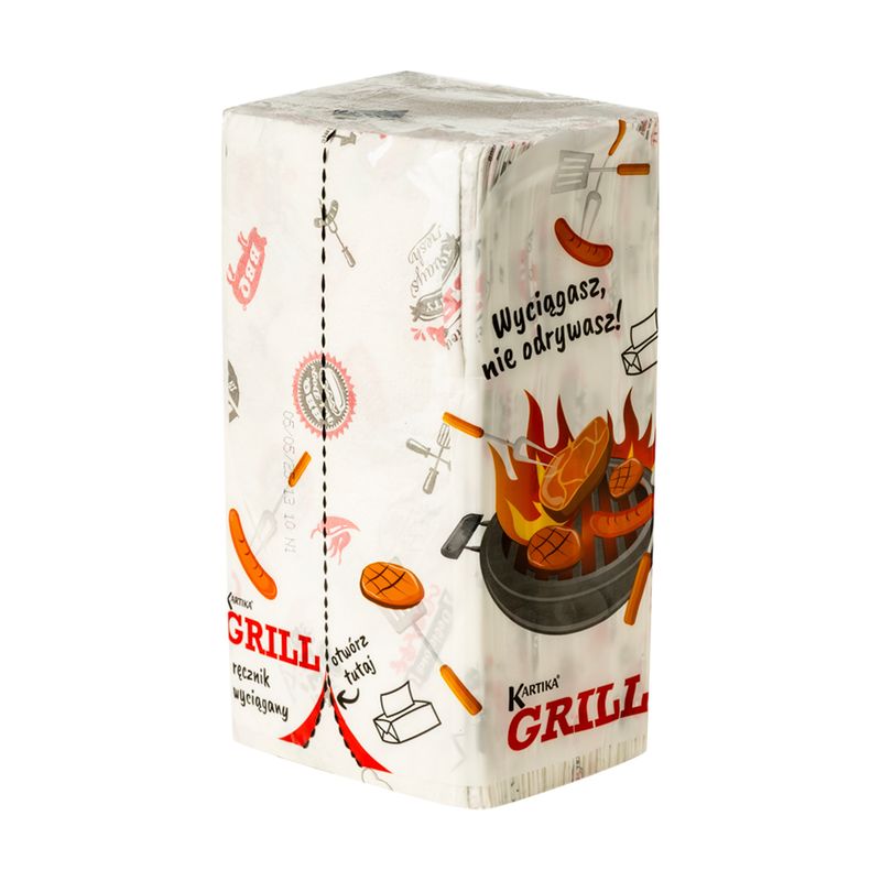 Papīra dvieļi KARTIKA GRILL, 2slaņi, 150 gab.