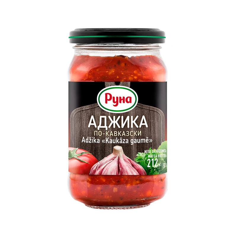 Adžika Runa, 212  g, dažādi veidi