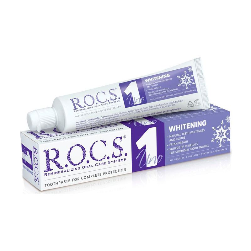 Zobu pasta R.O.C.S., UNO 1, Whitening, 60 ml