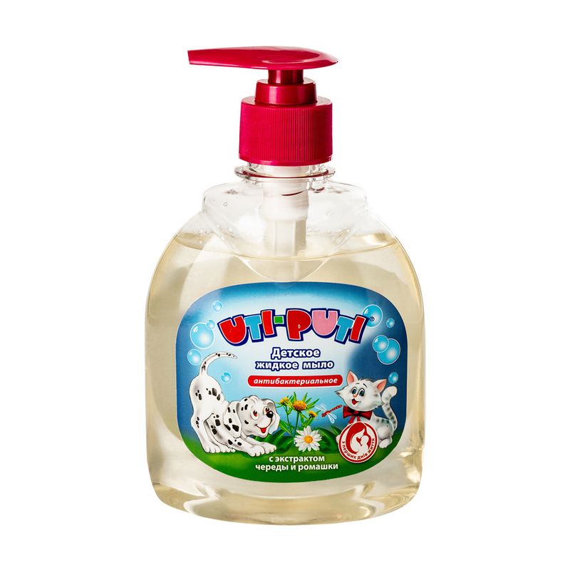 Šķidrās ziepes bērniem Uti-Puti, dažādi veidi, 300 g