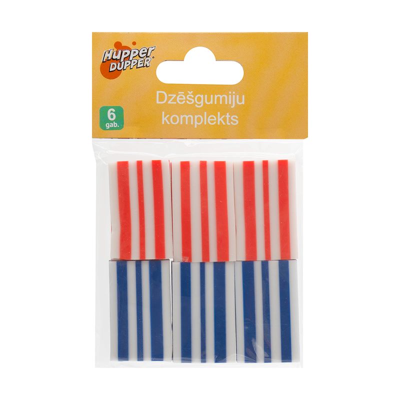 Dzēšgumiju komplekts, 6 gab.