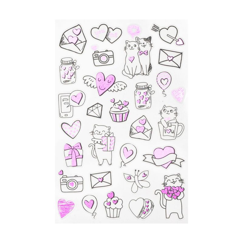 Uzlīmju komplekts Mīlu, dažādi veidi