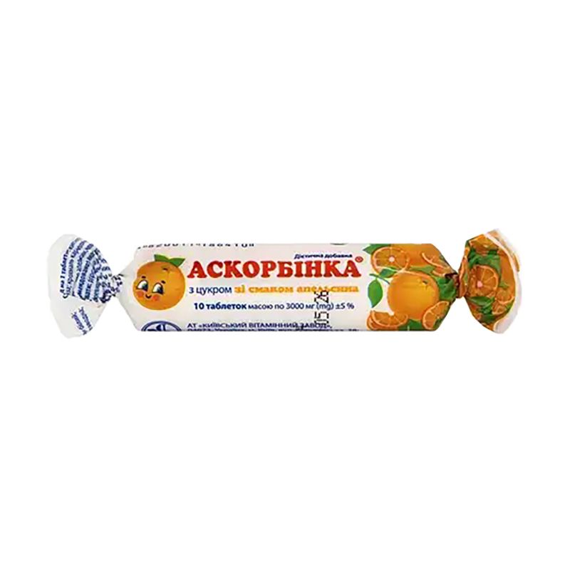 Konfektes Askorbinka, 10 gab., 25 mg