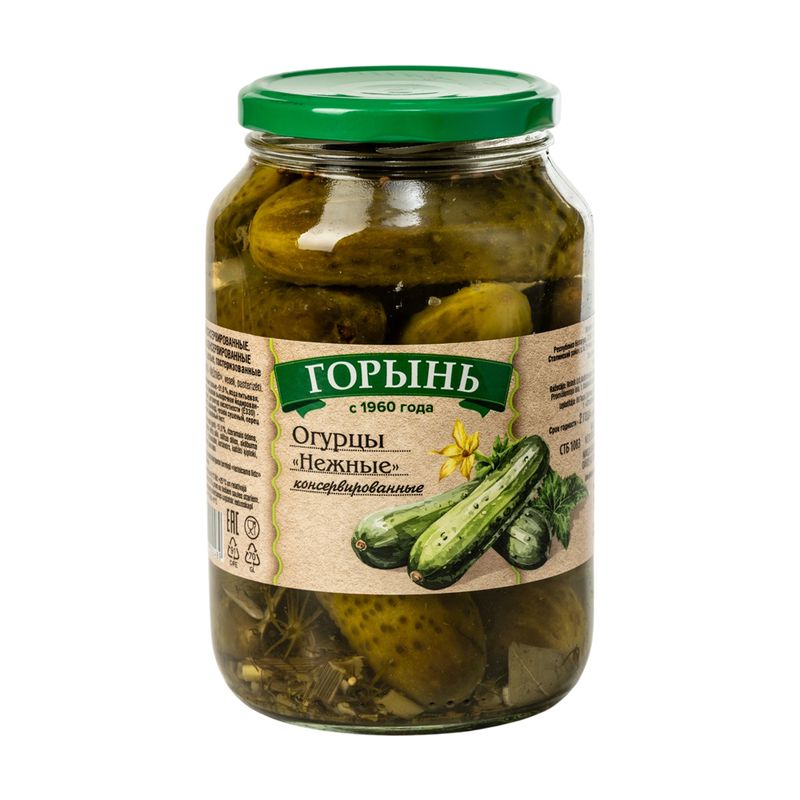 Marinēti gurķi Gorin, 1 kg