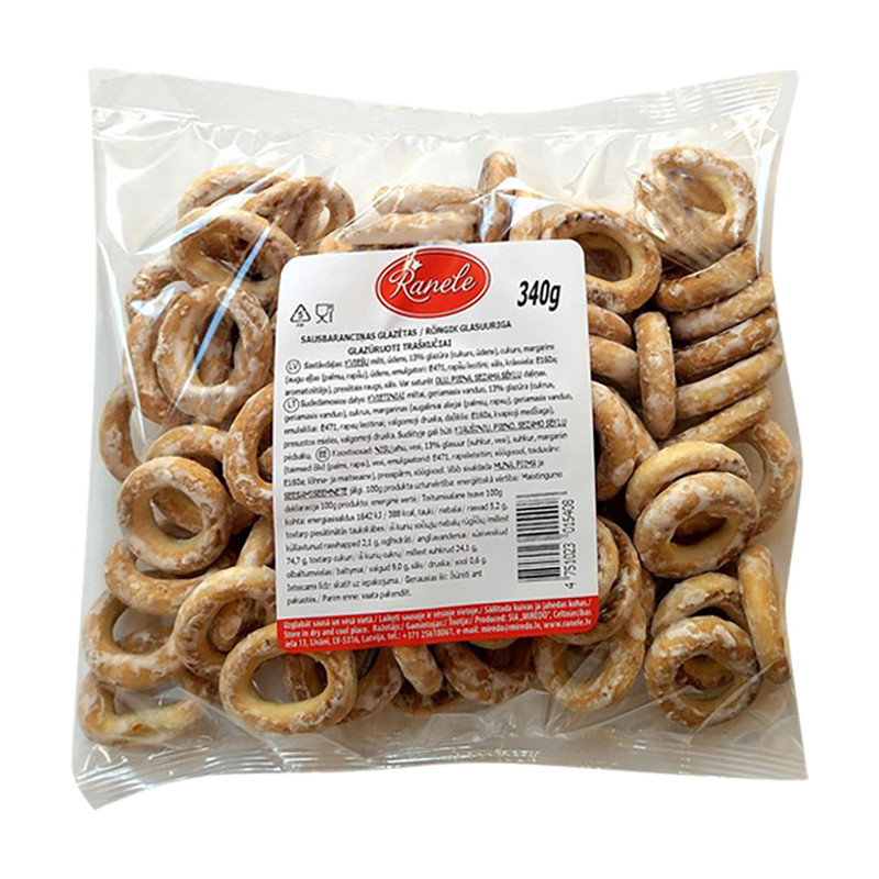 Sausbaranciņas glazētas, 340 g