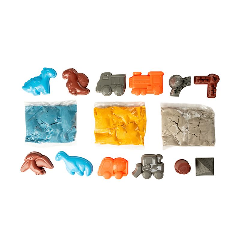 Kinētiskās smiltis, 250 g, 4 formiņu komplekts