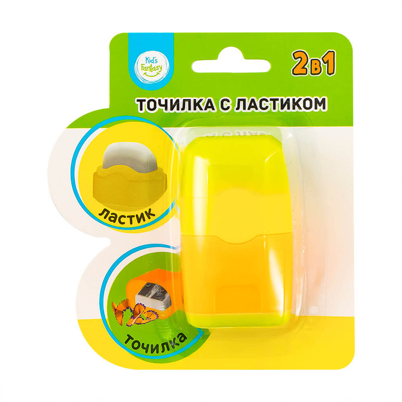 Zīmuļu asināmais ar dzēšgumiju, 2 vienā, Kid`s Fantasy, dažādi veidi